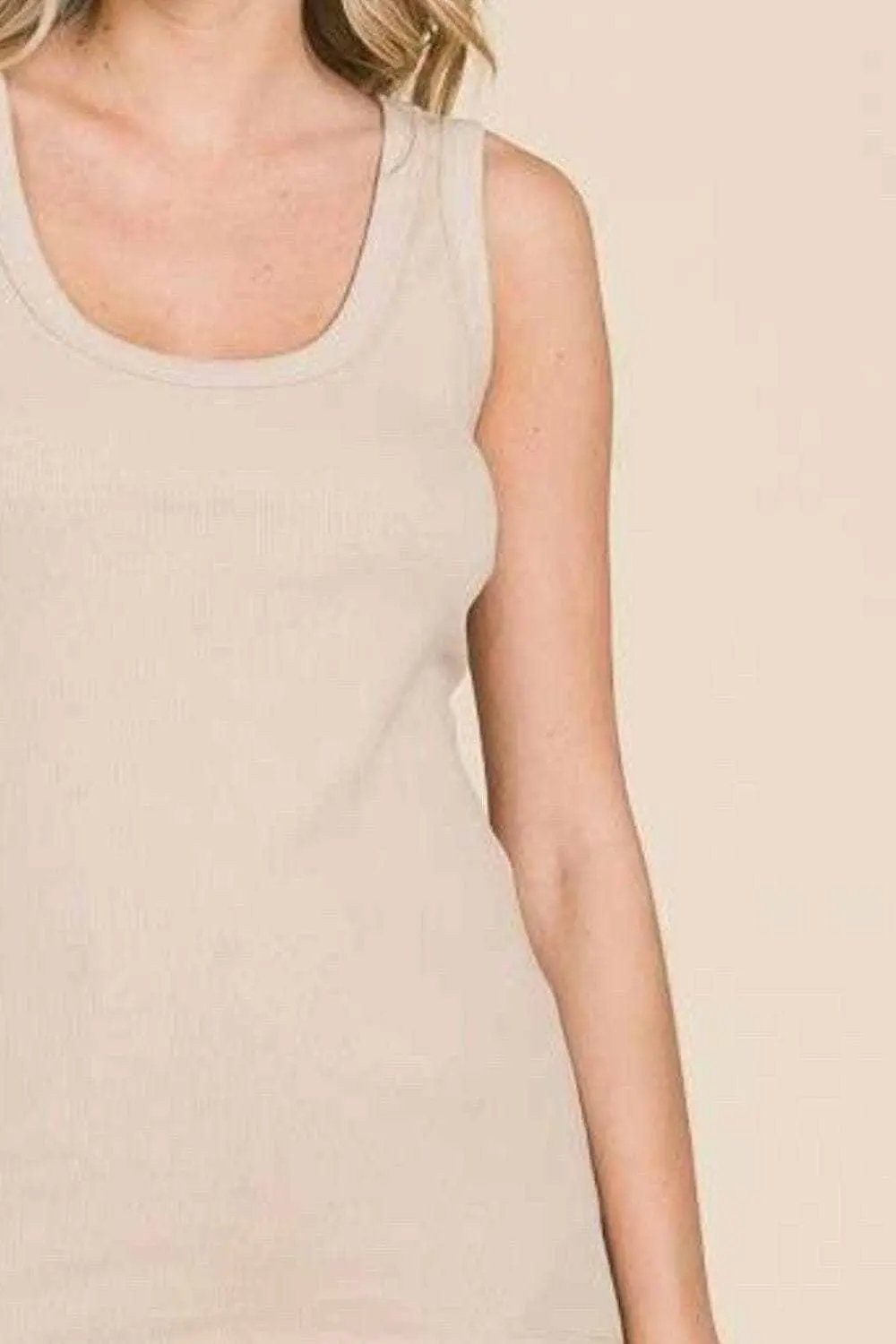 Culture Code ribbed scoop tank - Love Salve